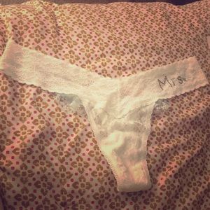 Mrs. Victoria’s Secret Wedding Day Thong